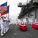 USS Makin Island (LHD 8) conducts a burial at sea.