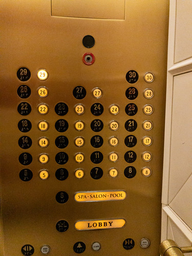 Encore elevator buttons