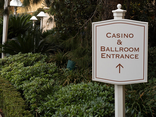 Casino entrance sign