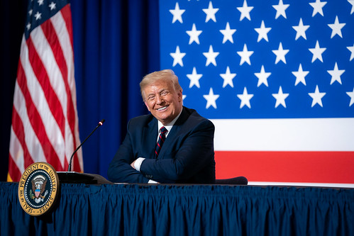 President Trump at the American Red Cros by The White House, on Flickr