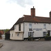 White Hart Inn from the Nags Head public house on Church Road, Moreton village, Essex, England