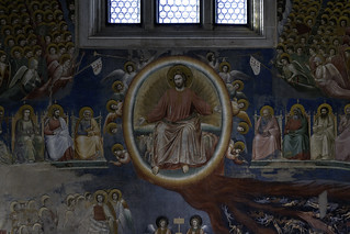 Giotto, Last Judgment, detail with Christ in Majesty, Arena Chapel