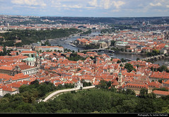 View from Petřínská Rozhledna, Prague, Czech Republic