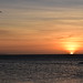 Cuyo Town, kitesurfer against the setting sun