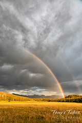 August 3, 2020 - Gorgeous high country rainbow. (Tony's Takes)