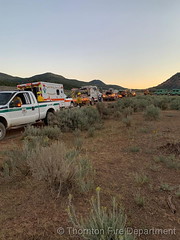 August 7, 2020 - Thornton Fire Department works the Pine Fire near Grand Junction. (TFD)