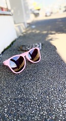 223/366 Abandoned on the cold, lockdown streets of Melbourne. These jaunty pink sunnies can only dream of their best life which is some way off for many of us, sadly.