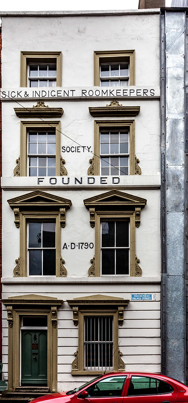 "Sick and Indecent Roomkeepers" building, Palace Street, Dublin. Ireland. Europe.<br/>© <a href="https://flickr.com/people/63713558@N00" target="_blank" rel="nofollow">63713558@N00</a> (<a href="https://flickr.com/photo.gne?id=50217775138" target="_blank" rel="nofollow">Flickr</a>)