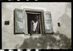 Worker who lives on one of the steep streets in Charlotte Amalie