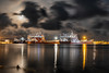 Elafonisos port at night