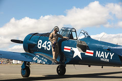T-6 Texan "warbird" on the tarmac for the Commemoration
