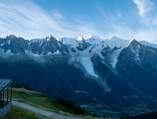 View over the Mont Blanc Massif