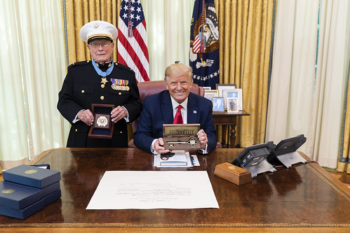 President Trump Meets with World War II by The White House, on Flickr