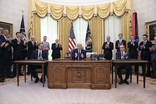 President Trump Participates in a Signin by The White House, on Flickr