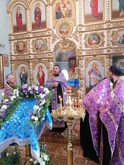 Молебен от вредоносного поветрия в Георгиевском храме г.Хадыженска
