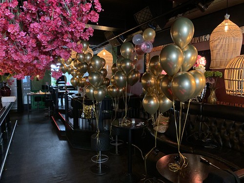Table Decoration 6 balloons Chrome Goud Luster Rotterdam