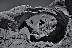 In the Land of Arches (Black & White, Arches National Park)
