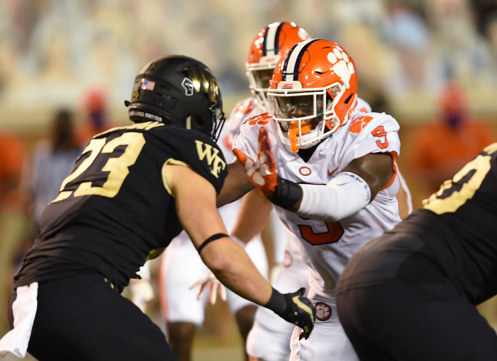 Clemson Football Photo of s and Wake Forest and KJ Henry