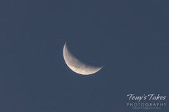 September 12, 2020 - A waning gibbous moon over Thornton. (Tony's Takes)