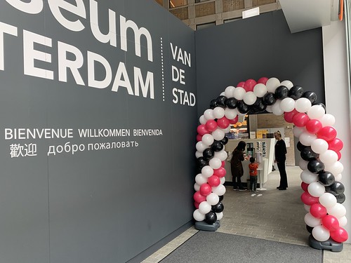 Balloon Arch 6m Museum Rotterdam Timmerhuis vlak voor the sluiting locatie Rodezand