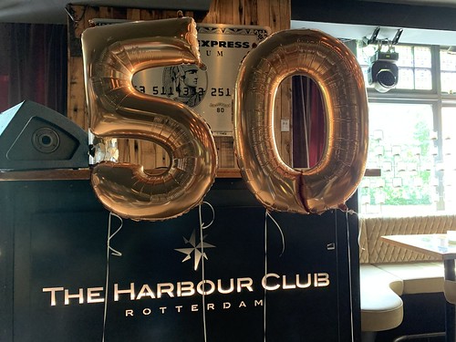 Folieballon Cijfer 50 Harbourclub Rotterdam