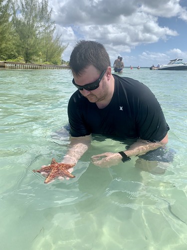 Brother and starfish