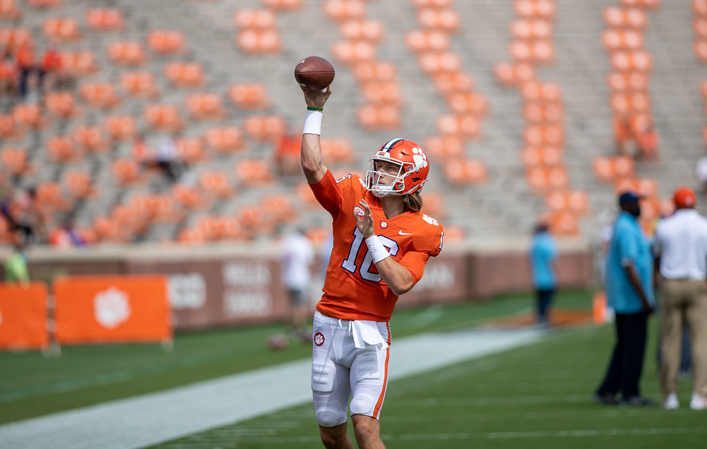Clemson Football Photo of Trevor Lawrence and thecitadel