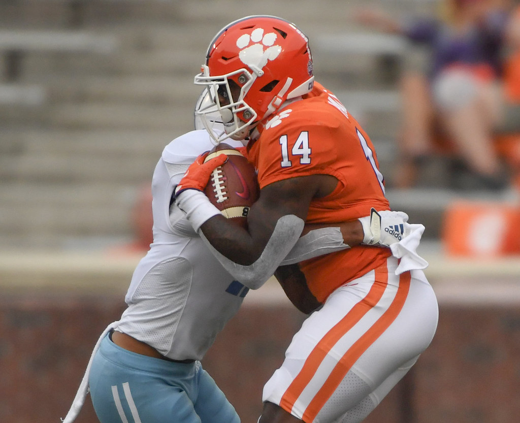 Clemson Football Photo of Kobe Pace and thecitadel