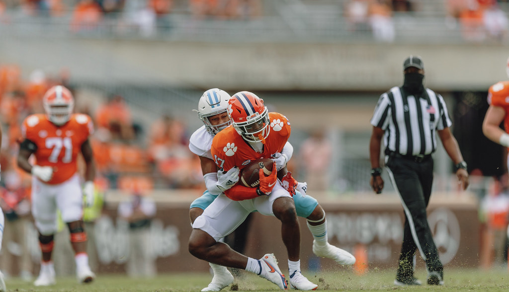 Clemson Football Photo of Cornell Powell and thecitadel
