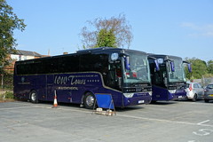 IOW Tours Van Hool TX15 Alicrons Y11OWT & D11OWT at IoW Bus Museum Ryde