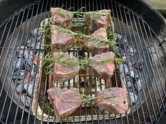 2020 271/366 9/27/2020 SUNDAY - Marinated Lamp Loin Chops on the weber charcoal grill