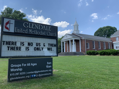 There is no us and them. There is only we.  | Glendale United Methodist Church - Nashville Sign