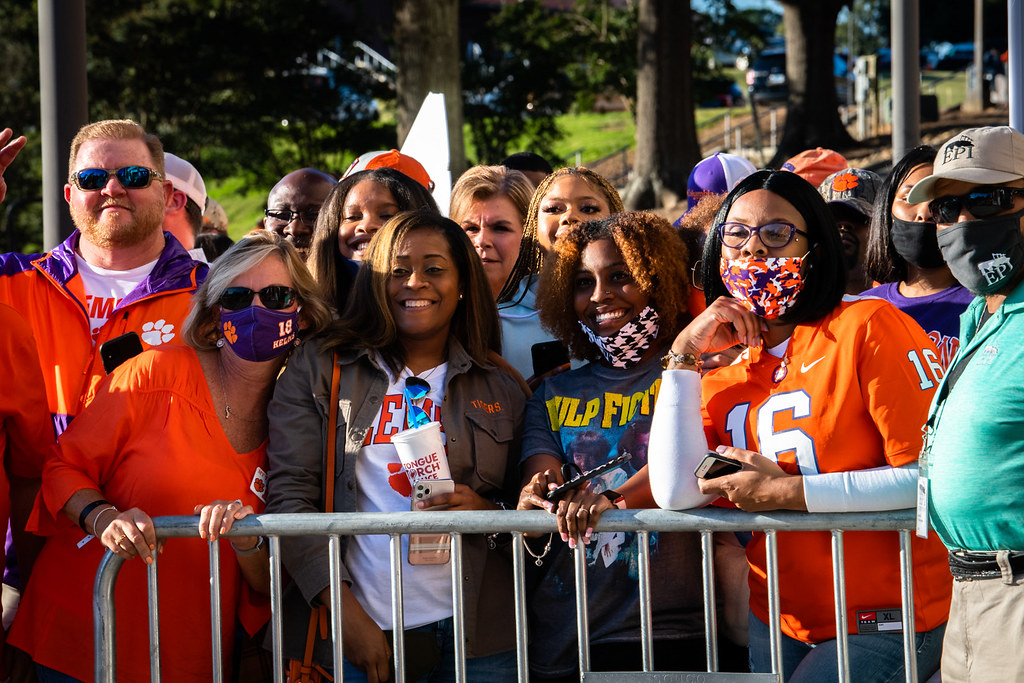 Clemson Football Photo of Fans and Virginia