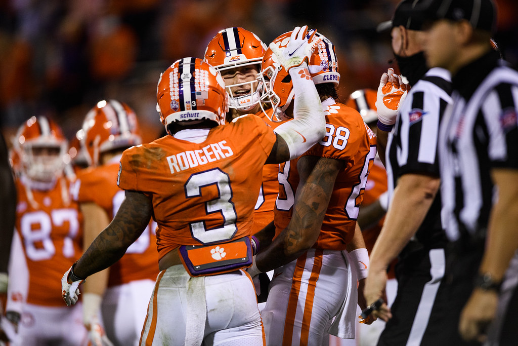Clemson Football Photo of Amari Rodgers and Braden Galloway and miami