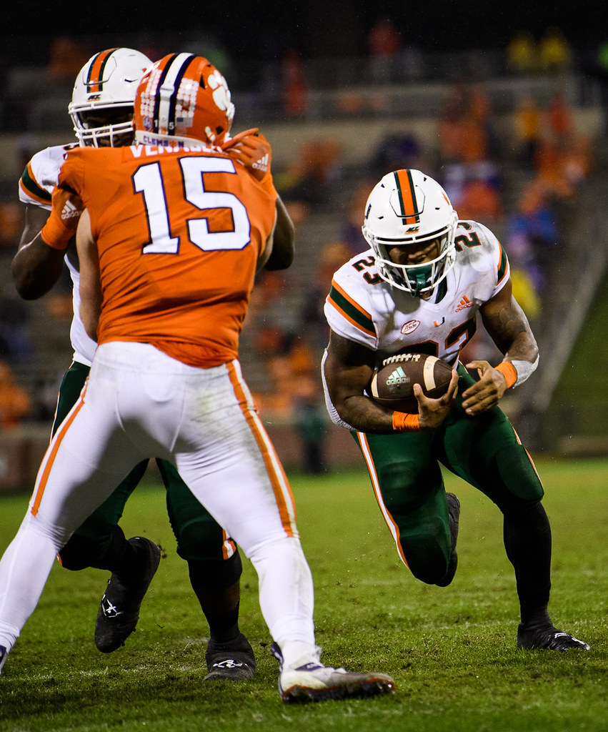 Clemson Football Photo of Jake Venables and miami