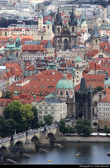 View from Petřínská Rozhledna, Prague, Czech Republic