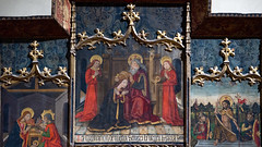 Morata Master, Virgin and Child Enthroned with Scenes from the Life of the Virgin