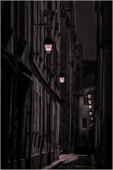 Quiet street at night - Explored
