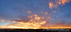 October 14, 2020 - A stunning sunrise as seen from north Denver. (ThorntonWeather.com)