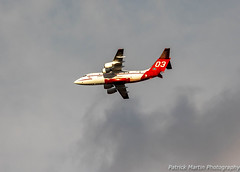 October 17, 2020 - A firefighting plane battles the Cal-Wood Fire. (Patrick Martin)