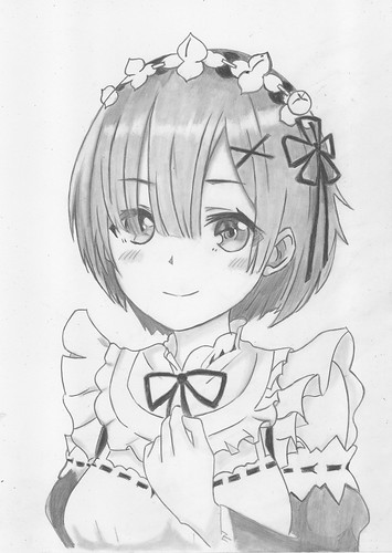 Cute anime girl icon portrait Contour vector  Stock Illustration  73637565  PIXTA