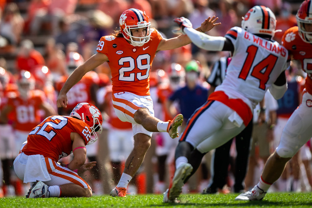 Clemson Football Photo of BT Potter and Will Swinney and Syracuse