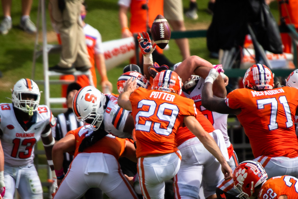 Clemson Football Photo of BT Potter and Syracuse