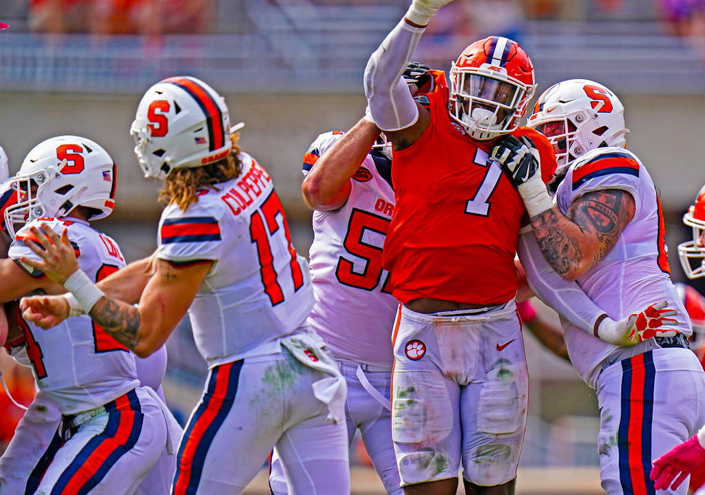 Clemson Football Photo of Justin Mascoll and Syracuse