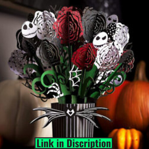 Lovepop Disney Tim Burtonfs The Nightmare Before Christmas Seriously Spooky Bouquet - 3D Flowers, Ha