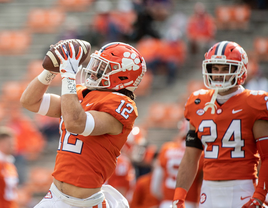 Clemson Football Photo of Tyler Venables and Boston College