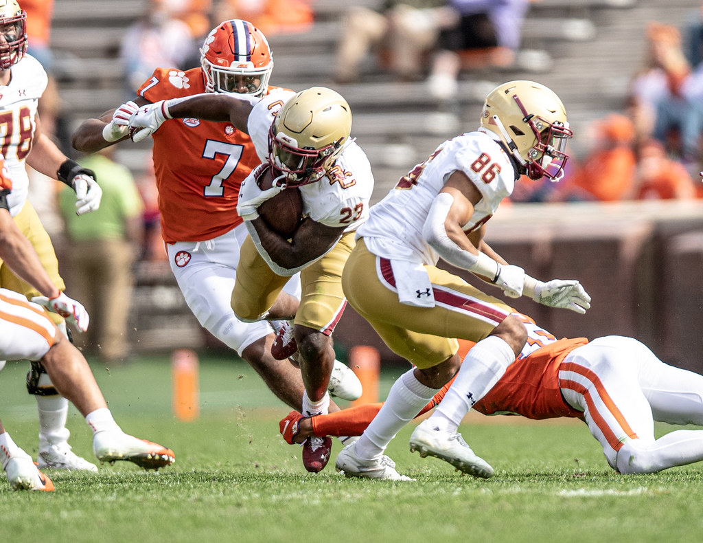 Clemson Football Photo of Justin Mascoll and Boston College