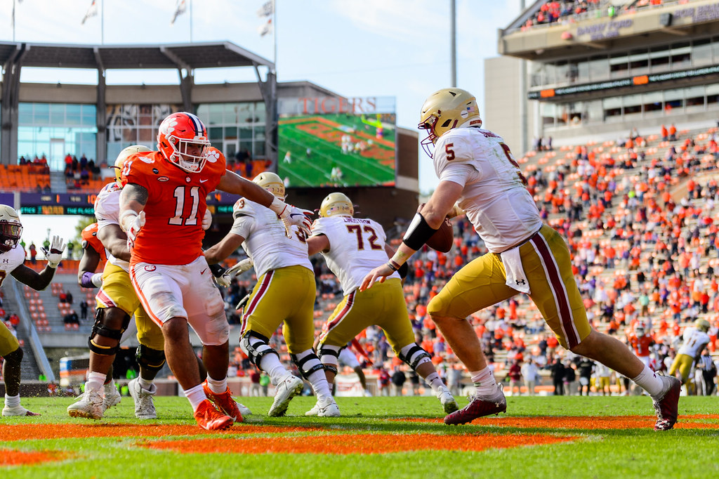Clemson Football Photo of Bryan Bresee and Boston College