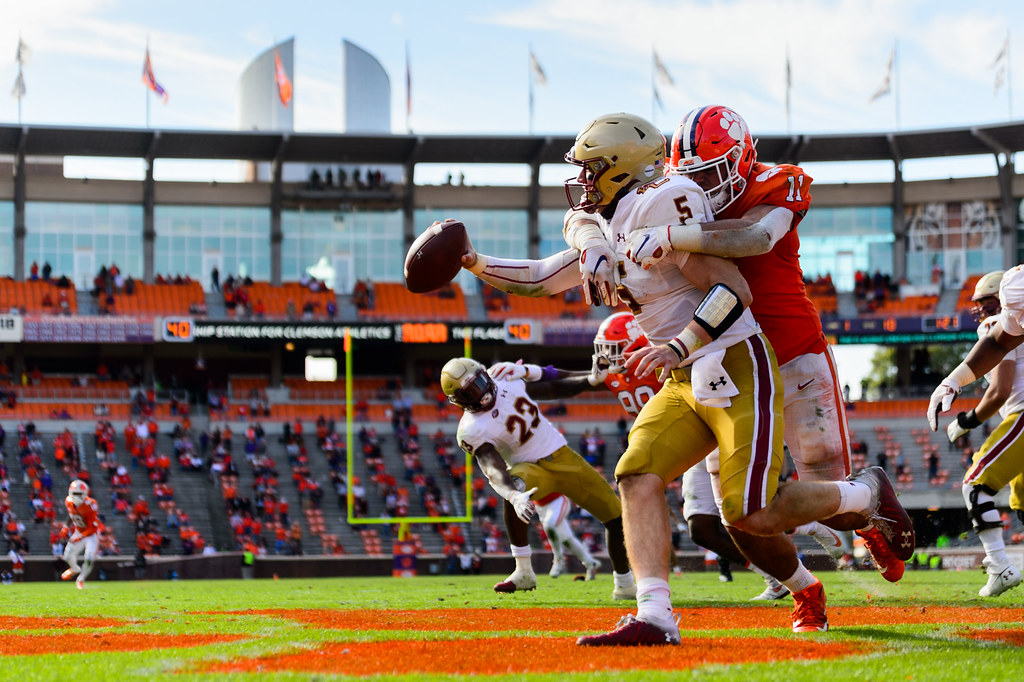 Clemson Football Photo of Bryan Bresee and Boston College