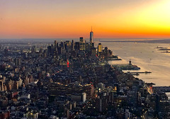 Lower Manhattan from the sky - New York City
